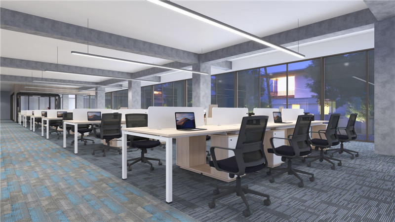 开放式办公工位